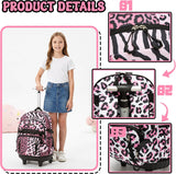 16.5-Inch Rolling School Backpack Set with Lunch Bag