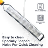 Heavy-Duty Stainless Steel Zester & Cheese Grater – Multi-Use Kitchen Handheld Shredder