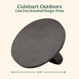 Cast Iron Smash Burger Press 6.5” – Heavy-Duty Crispy Crust Hamburger Smasher Tool
