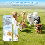 No-Rinse Dog Paw Cleaner with Soft Silicone Brush and Foaming Cleanser for Mud, Dirt, and Odor Removal – Gentle Pet Paw Cleaning Tool