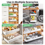 Kitstorack Expandable Pull-Out Cabinet Organizer (12–20”) – Heavy-Duty Drill-Free Slide-Out Shelf