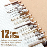 12-Piece Neutral Gel Pen Set with 0.5 mm Fine Tips