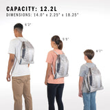 adidas Alliance Sackpack Drawstring Backpack 12L – Lightweight Sports & Gym Bag with Zipper Pocket (Black)