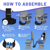 Airplane Footrest Hammock – Adjustable Travel Foot Sling for Flights, Trains & Long Trips