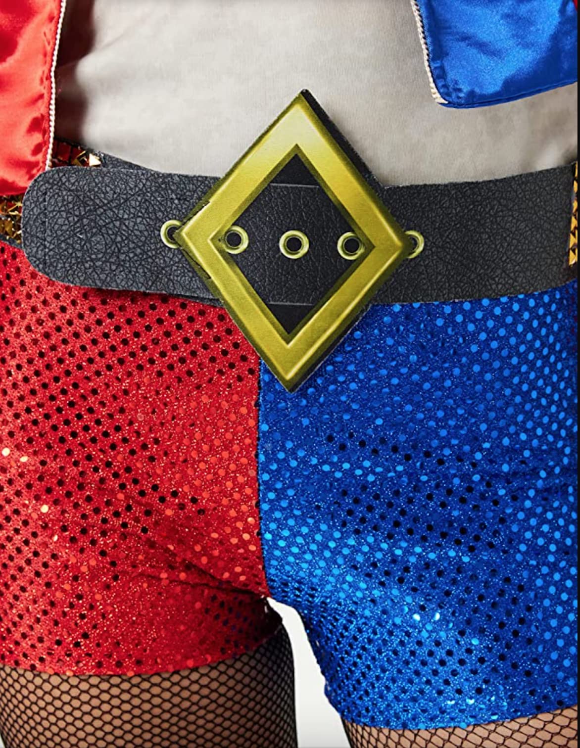 Harley Quinn Deluxe Costume for Women – Official Suicide Squad Outfit with Jacket, Shorts & Belt