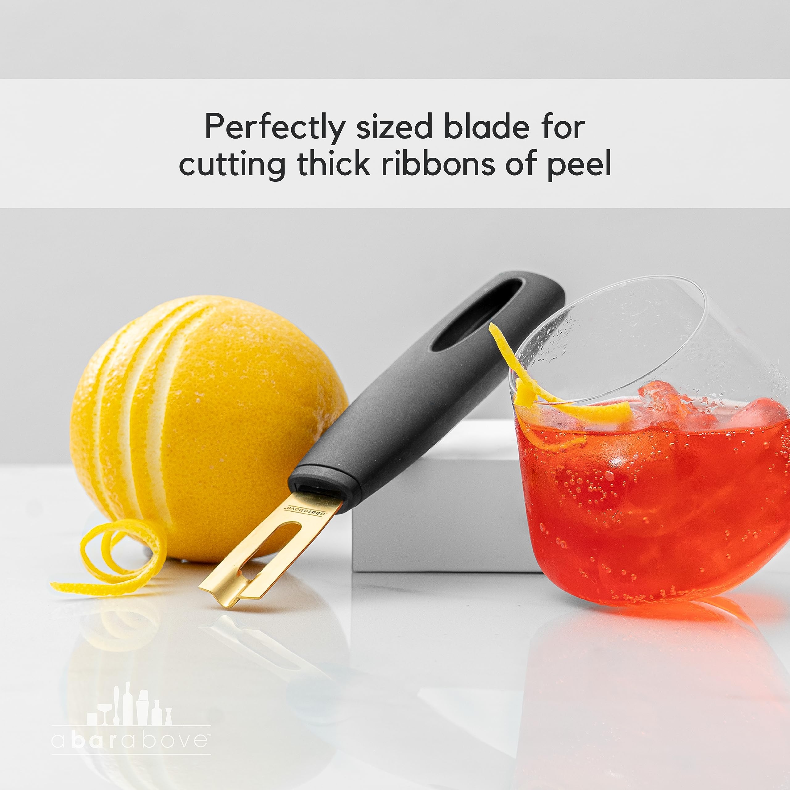 Stainless Steel Channel Knife with Non-Slip Handle – Citrus Garnish & Zester Tool