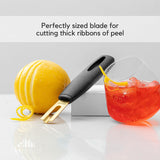 Stainless Steel Channel Knife with Non-Slip Handle – Citrus Garnish & Zester Tool