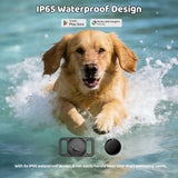 Android Dog GPS Tracker Collar, Waterproof Smart Pet Locator, No Subscription, Lightweight Find My Device Compatible