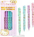 4-Piece Kawaii Character Retractable Ballpoint Pen Set