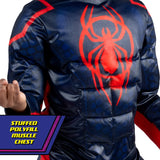 Miles Morales Qualux Costume for Kids – Deluxe Muscle Jumpsuit with Mask | Spider-Verse Hero Outfit