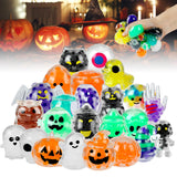 24 Pack Halloween Squishy Toys – Mini Stress Balls for Kids, Non-Candy Halloween Treats & Party Favors (First Edition)