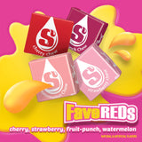 STARBURST FaveREDS Fruit Chews – 2 LB Bulk Bag (~180 Individually Wrapped Pieces, Strawberry, Cherry, Fruit Punch & Watermelon)