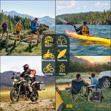 OSAH DryPak Heavy-Duty Waterproof Backpack Roll-Top Hiking & Outdoor Dry Bag – 35L / 55L / 85L – Black