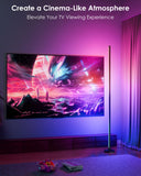 RGB+IC Smart Corner Floor Lamps (2PCS Set) – 65” Dynamic LED Ambient Lighting with App & Music Sync – Black