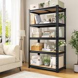 REIBII Heavy Duty 5-Tier Metal Storage Shelves Set of 2 – 2000 lbs Adjustable Garage & Pantry Shelving System