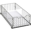 Pull-Out Cabinet Sliding Basket Organizer with Divider – Chrome Finish for Deep Cabinets