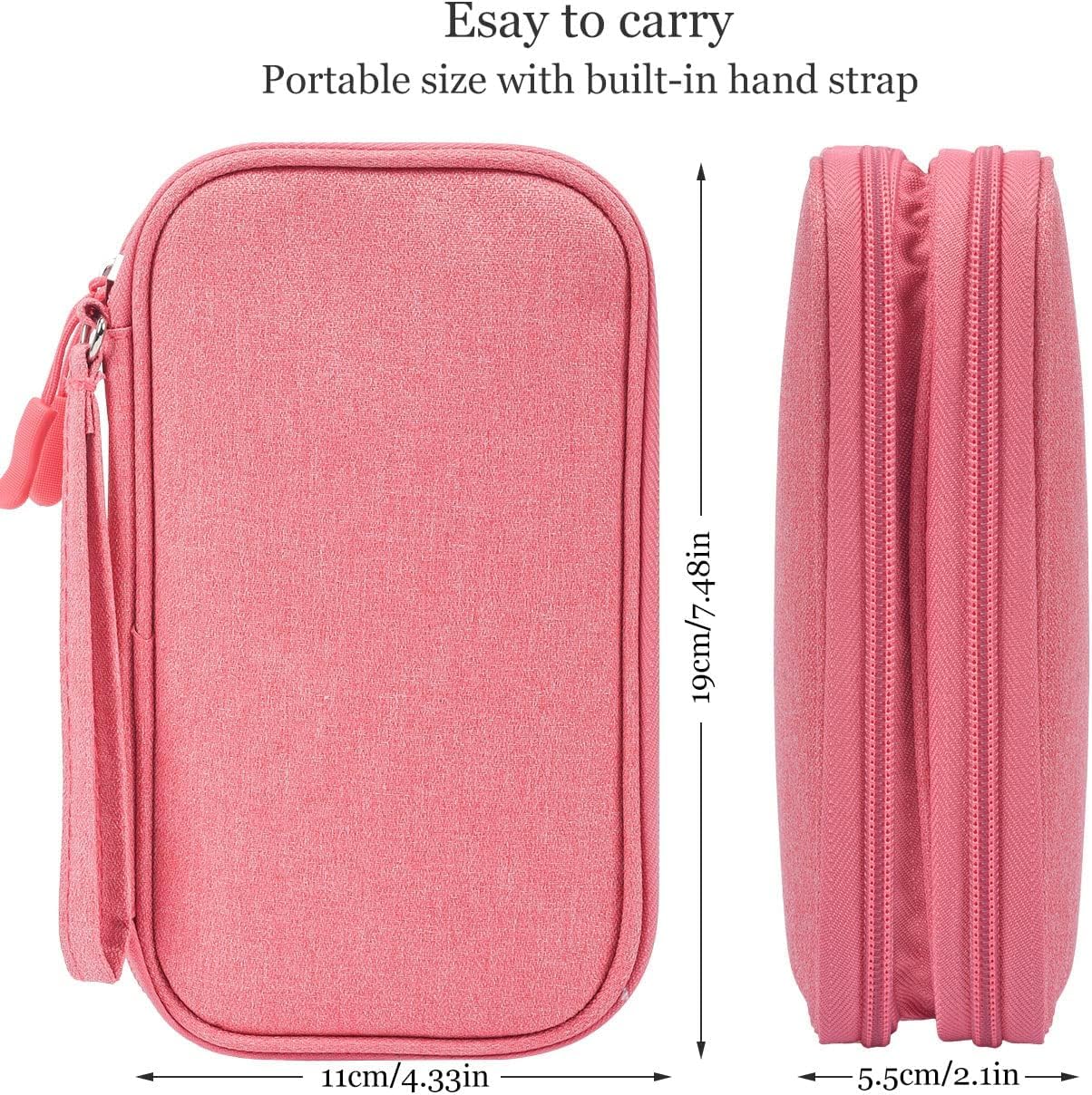 Electronics Organizer Travel Case – Waterproof Cable & Gadget Storage Bag for Chargers, USB Drives, Power Banks & Accessories