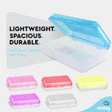 6-Pack Assorted Stackable Plastic Pencil Boxes