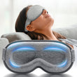 Weighted 3D Sleep Eye Mask with Microbeads – 100% Light Blocking Travel Mask with Earplugs for Deep Sleep, Meditation & Long Flights