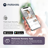 Motorola WiFi Baby Monitor Camera with 1080p HD Video, Two-Way Talk & Nursery App – Smart Baby Camera with Wall Mount