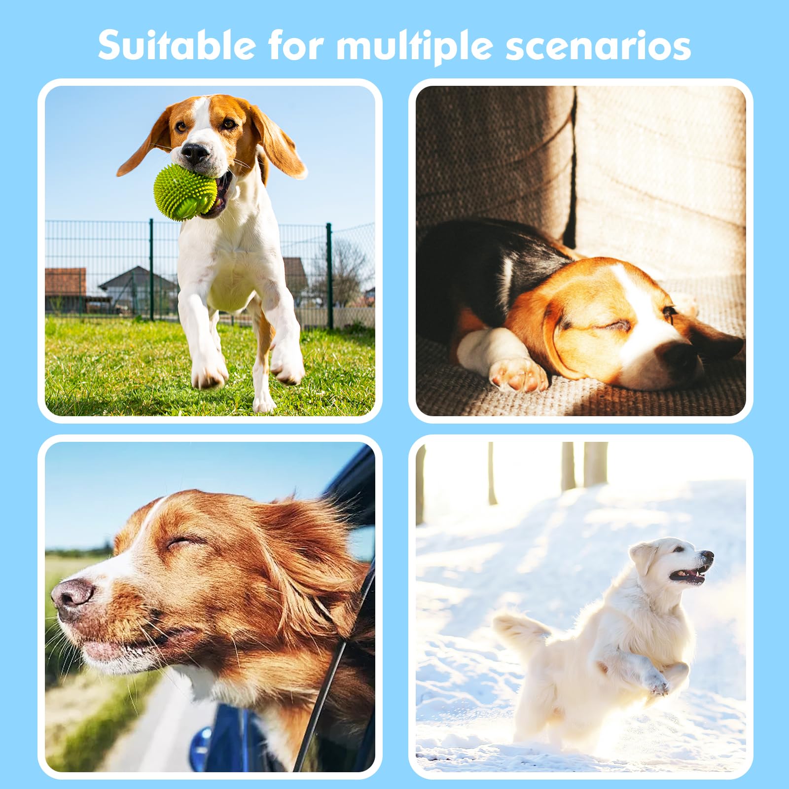 BONSO Smart GPS Dog Tracker Collar with Apple Find My, Waterproof Activity Monitor and Real-Time Pet Tracking