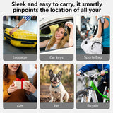 Mini Bluetooth Tracker Tag Apple Find My Compatible, Waterproof Item Locator with Sound Alert & Replaceable Battery – Black