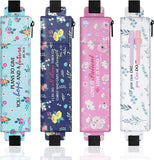 4-Pack Elastic Notebook Pen Holders with Zipper