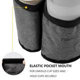 Suitcase Cup Holder for Luggage Handle – Travel Drink Holder with Phone & Passport Pocket