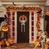 36" Poseable Halloween Skeleton Decoration – Full-Body Plastic Skeleton with Movable Joints & Hanging Hook