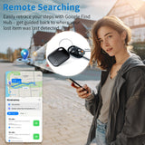 Android Find Hub Tracker Tag 4 Pack, Bluetooth Smart Item Locator with IP67 Waterproof and Replaceable Battery