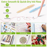 6-Pack Quick-Dry Multicolor Gel Pens with 0.7 mm Tips