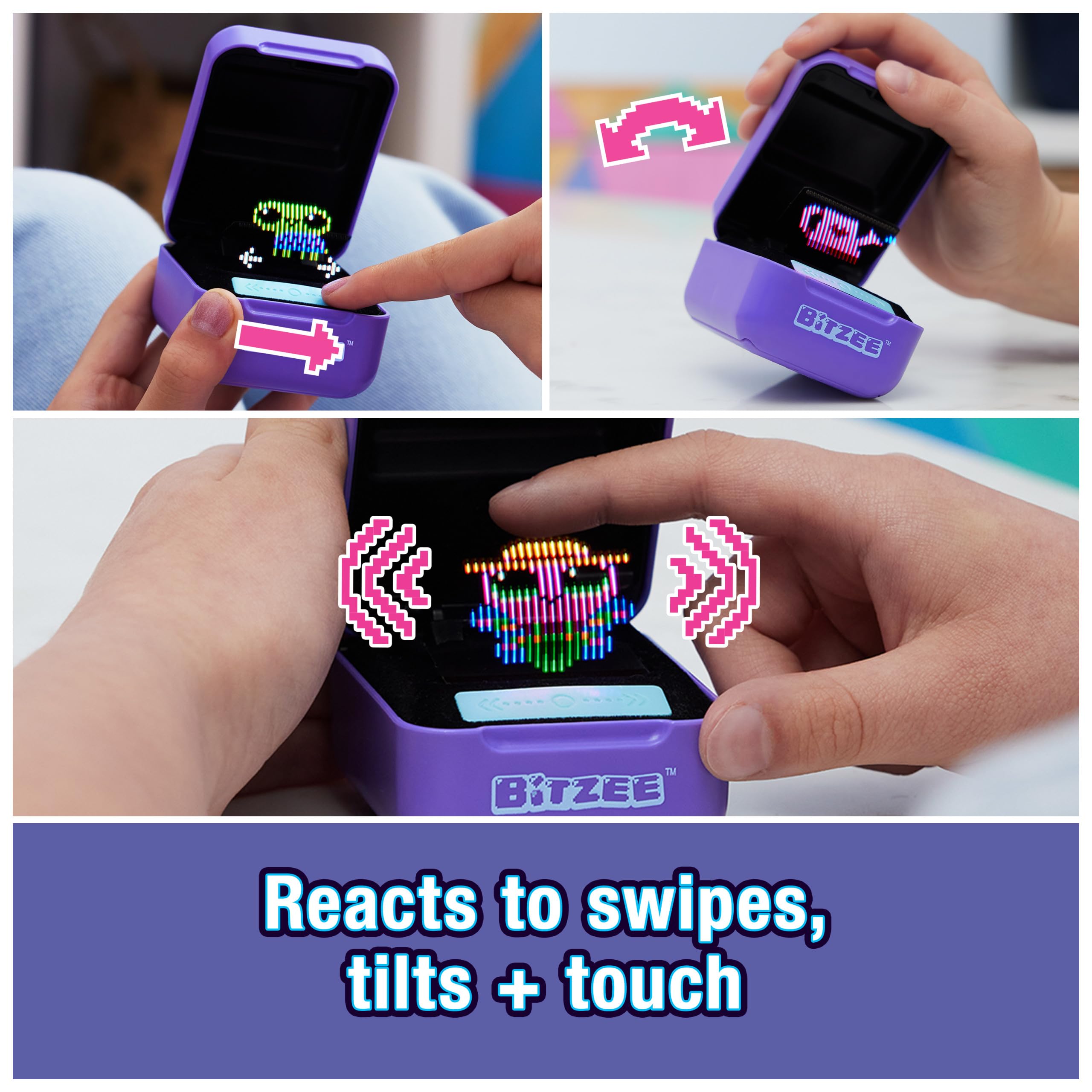 Bitzee Interactive Digital Pet Toy with Touch & Motion Response – Collectible Virtual Companion with 15 Evolving Characters