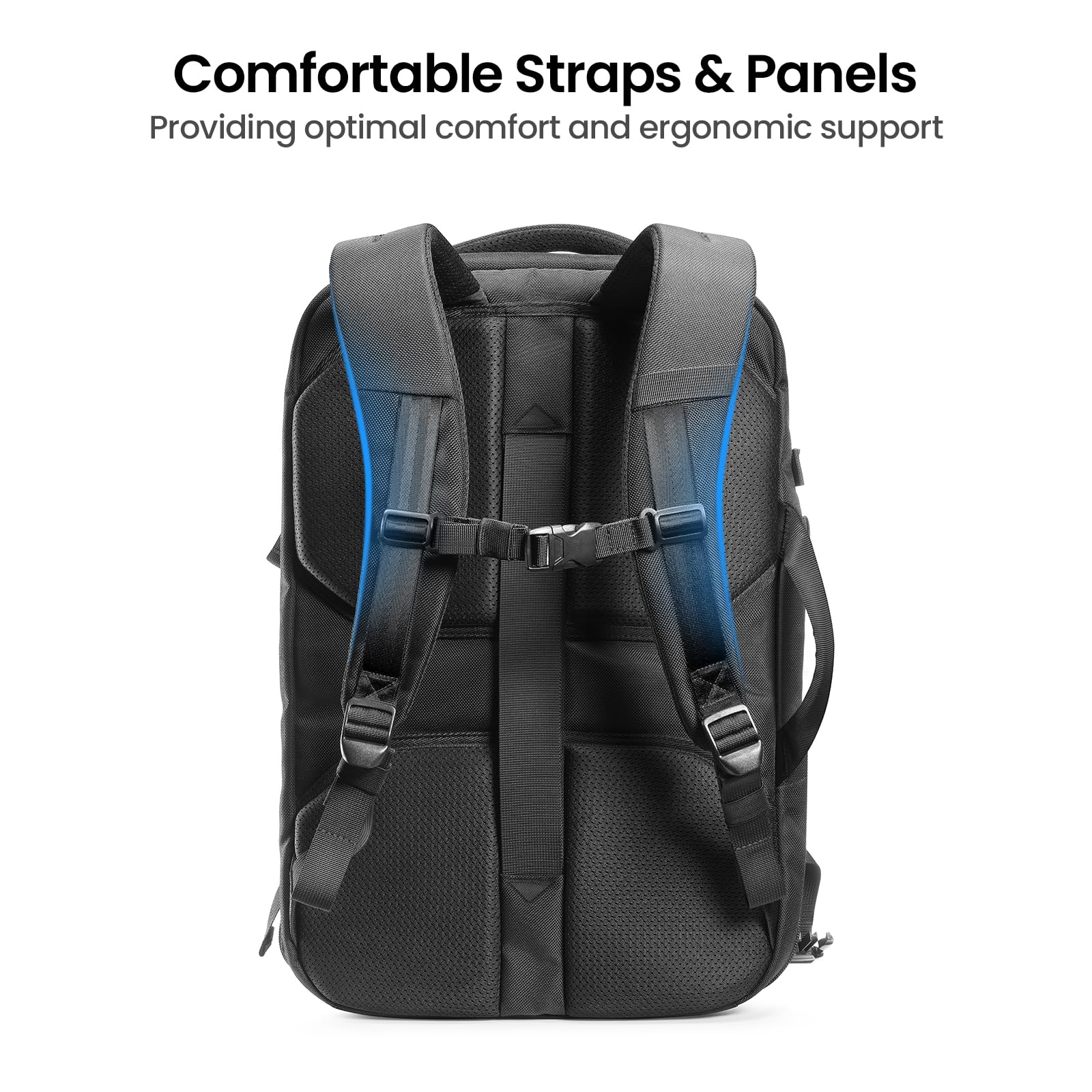 Tomtoc 40L Carry-On Travel Backpack TSA Friendly, Flight Approved Business Rucksack for 17.3 Inch Laptop