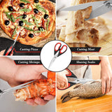 Heavy-Duty Kitchen Scissors – 2 Pack Stainless Steel Multi-Purpose Shears with Comfort Grip