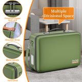 DOCSAFE Fireproof Hard-Shell Document Box with Lock – Portable File Organizer for Home, Office & Travel (Green)