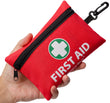 Mini First Aid Kit (110 Pieces) – Compact Emergency Medical Kit for Travel, Home & Outdoor Use (Red)