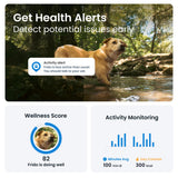 Tractive Real-Time GPS Dog Tracker Bundle with Olive Cover – Waterproof Smart Pet Tracker with Health Monitoring (Brown)