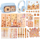 Brown Capybara 92-Piece Stationery Gift Set
