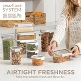 Bentgo Pantry Airtight Food Storage Containers – 22 Piece Stackable Set with Scoop & Cereal Lid