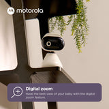 Motorola WiFi Baby Monitor Camera with 1080p HD Video, Two-Way Talk & Nursery App – Smart Baby Camera with Wall Mount