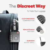 Smart TSA Luggage Lock with Apple Find My Tracking, GPS Locator Travel Padlock with Replaceable Battery