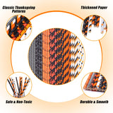 Halloween Paper Straws – 200-Pack Black, Orange & White Biodegradable Party Straws (8 Styles, Food-Grade Paper)