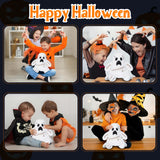 White Ghost Plush – 9.8" Soft Halloween Stuffed Toy Decoration – Hand-Stitched Embroidered Face & Ultra-Soft Fabric