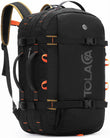 Tolaccea Expandable Carry-On Travel Backpack 40L–50L with TSA-Approved Design and Laptop Compartment