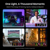 Cube Lite Smart LED Matrix Panel – Music Sync, Emoji Display & 16M Color Ambient Light