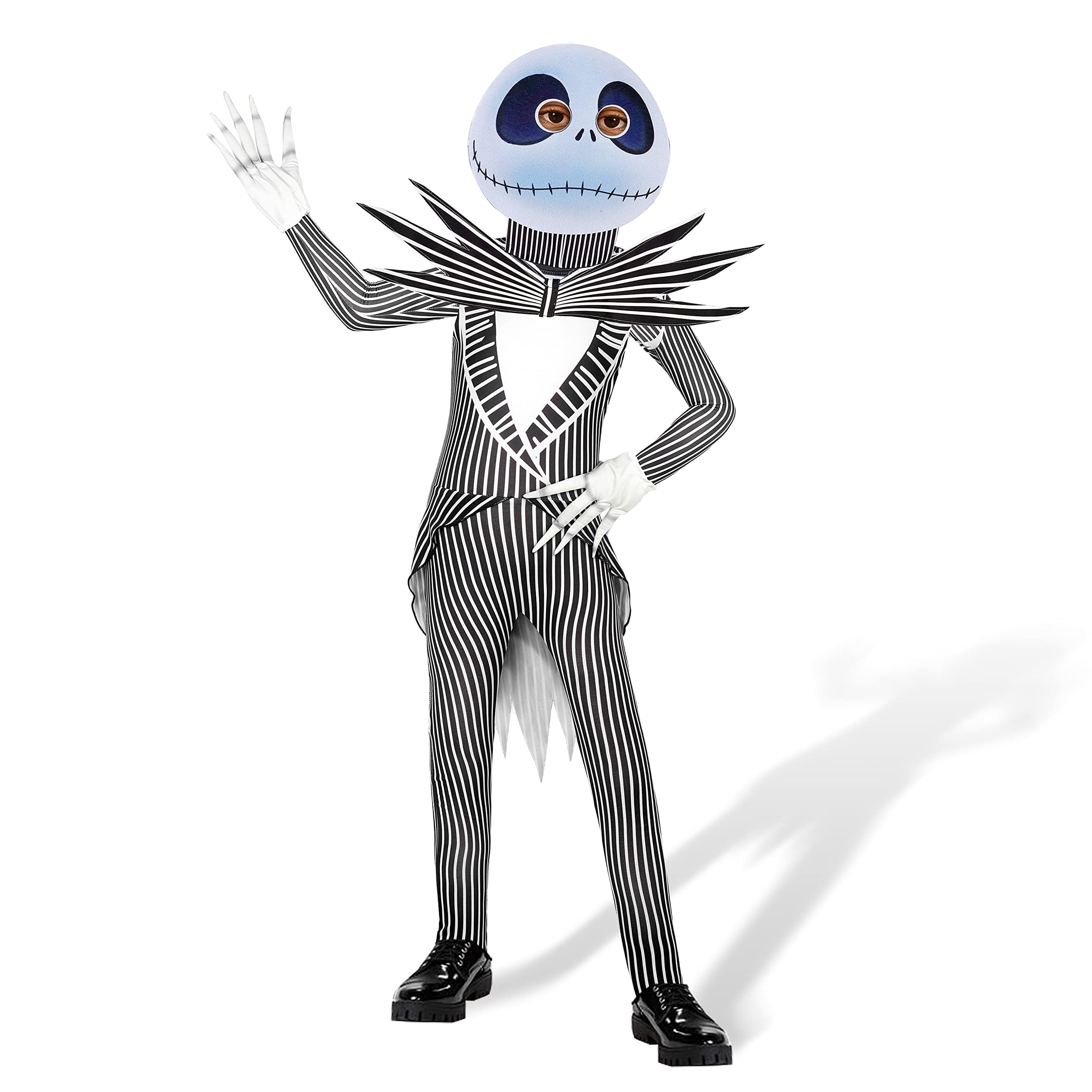 Jack Skellington Cosplay Costume Set for Adults – Full Halloween Outfit with Mask, Gloves & Bow Tie (Multicolor2)