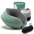 Memory Foam Travel Neck Pillow with Eye Mask & Earplugs – Adjustable Support Pillow for Airplane & Travel