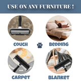 Reusable Pet Hair Remover Roller for Furniture, Carpets, and Car Seats with Built-In Fur Collection Chamber – Portable Fur Cleaning Tool