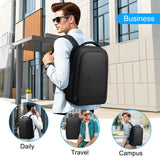 FENREE.GEER Business Laptop Backpack for Men – Water-Resistant Tech Backpack with USB Charging Port, Fits 17” Laptops (Black)