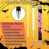 Halloween Ballpoint Pens – 48 Pack Vivid Color Retractable Pens with Black Ink (Durable Plastic, Smooth Writing)
